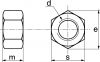 Ecrous haut m = d / Hexagon heavy nuts, m=d