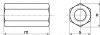 Ecrous hexagonaux m = 3xd / Hexagon nuts, m = 3 x d
