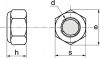 Ecrous hexagonaux indésserable bague métal / Hexagon locknuts with metal insert