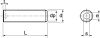 Vis sans tête six pans creux bout plat / Hexagon socket set screws flat point