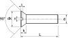 Vis métaux tête fraisée fendue / Slotted countersunk head machine screws