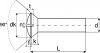 Vis m&eacute;taux t&ecirc;te frais&eacute;e bomb&eacute;e fendue / Slotted raised countersunk head machine screws