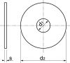 Rondelles plates extra larges type LL / Extra large plain stamped washers type LL