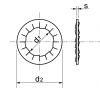 Rondelles éventail à dentures intérieures JZ / Serrated internal teeth lock washers