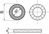 Rondelle autobloquante assemblée / Assembled self-locking washer