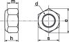 Ecrous indesserables bague nylon / Hexagon locknuts with nylon insert